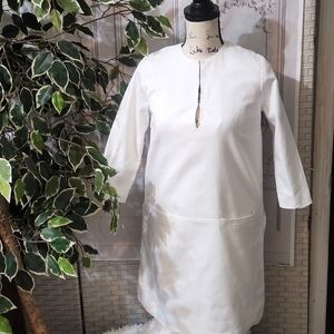 EUC Emerson Fry White Modern Classic Shift Dress